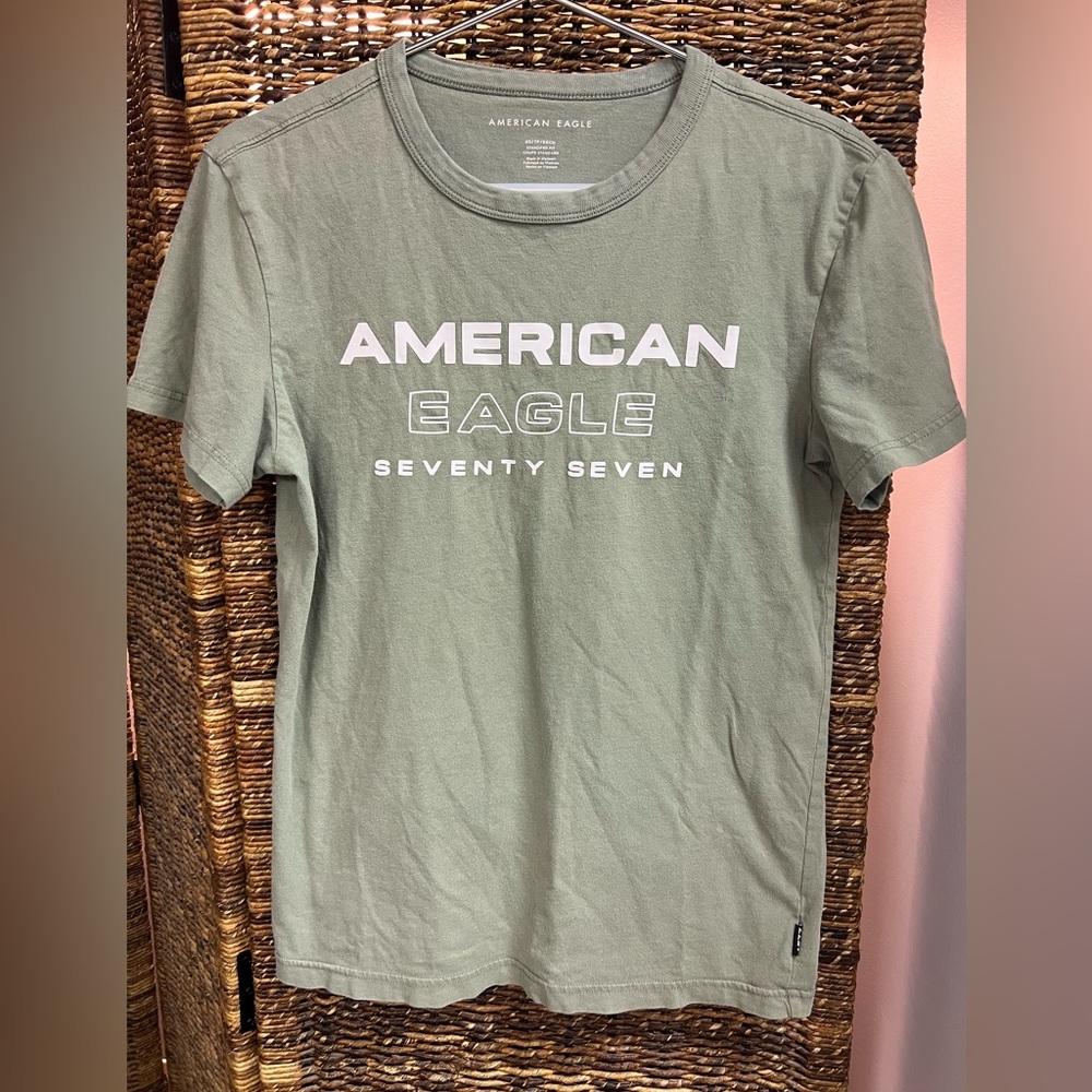 American Eagle- Green/ White, Shirt: XSmall, Pre-Owned